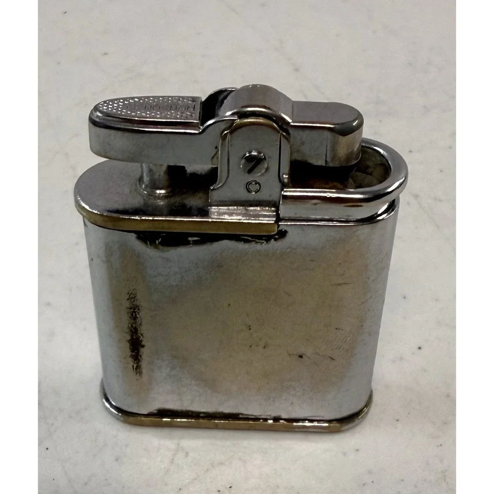 Vintage Ronson Whirlwind Lighter Silver Chrome USA Untested